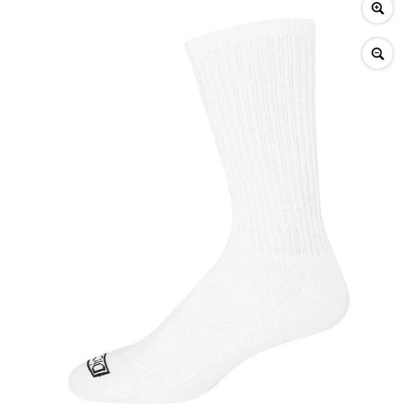 Dickies Men's Value Work Crew Sock, 12 Pack White Size 6-12 - Picture 3 of 5